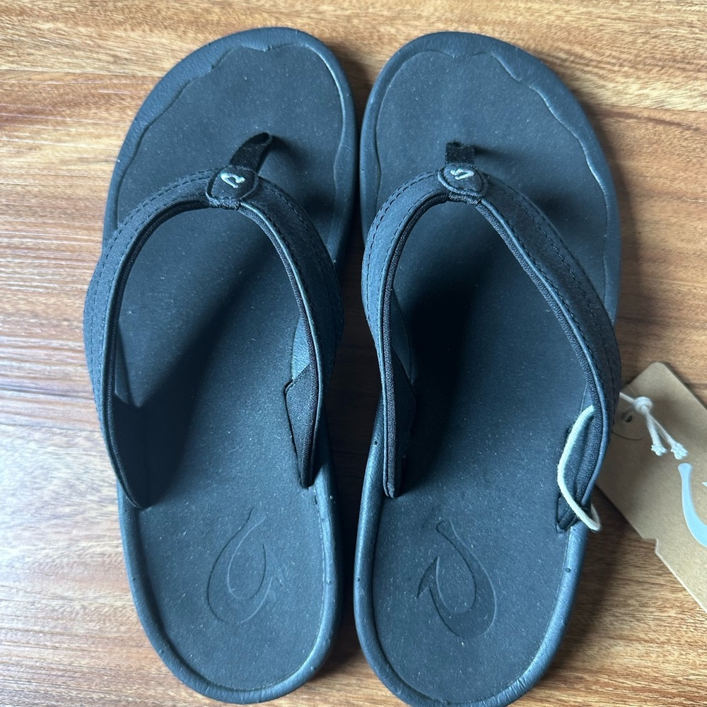 OluKai Black Sandals for Women